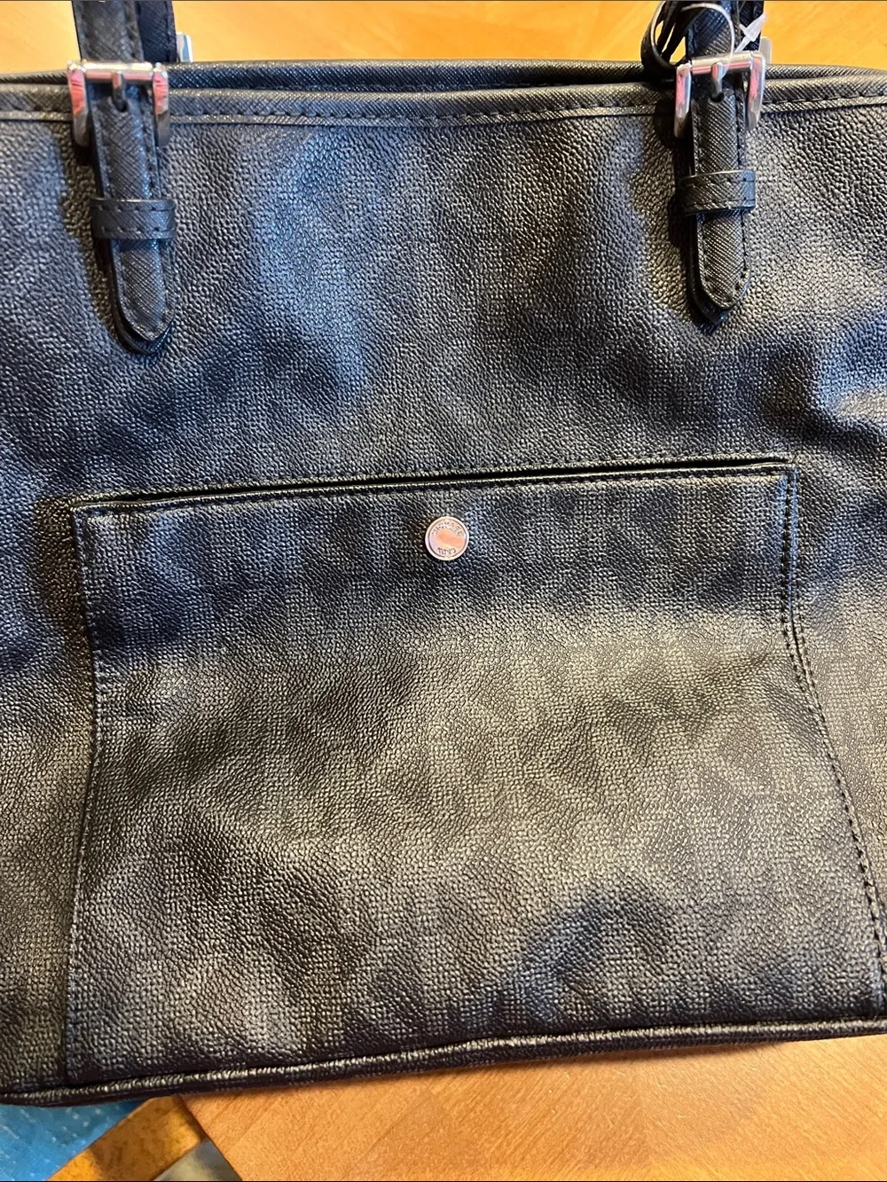 Michael Kors Black Signature Tote Bag - Picture 3 of 7